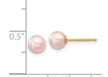 14k Yellow Gold Earrings Style X50PPU - Classique Jewelry Inc.