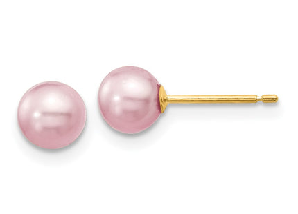 14k Yellow Gold Earrings Style X50PPU - Classique Jewelry Inc.