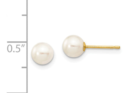 14k Yellow Gold Earrings Style X50PW - Classique Jewelry Inc.