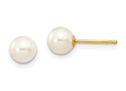 14k Yellow Gold Earrings Style X50PW - Classique Jewelry Inc.