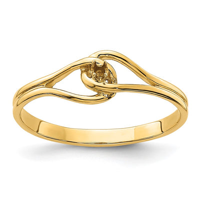 14K Polished .. Diamond Fancy Ring Mounting