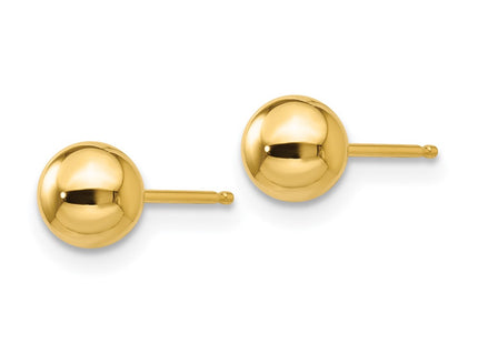 14K gold earrings, alternate view