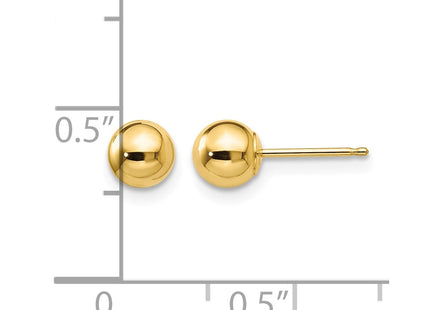 14K gold earrings, further view