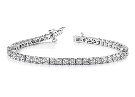 14k White Gold Bracelets Style X601W - Classique Jewelry Inc.