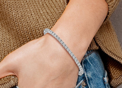 14k White Gold Bracelets Style X601W - Classique Jewelry Inc.