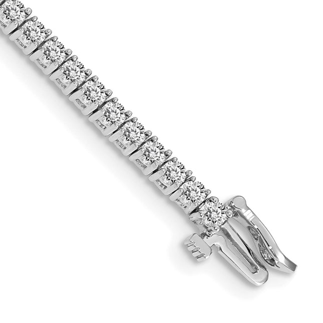 14k White Gold Bracelets Style X601WAAA - Classique Jewelry Inc.