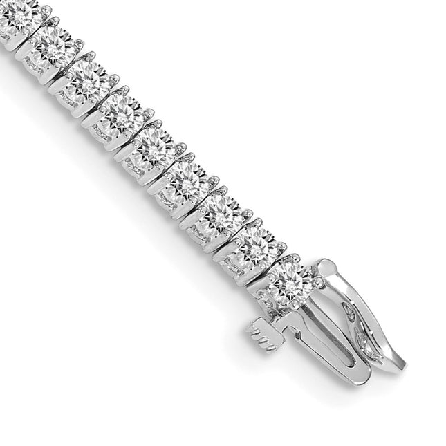 14k White Gold Bracelets Style X603WAAA - Classique Jewelry Inc.
