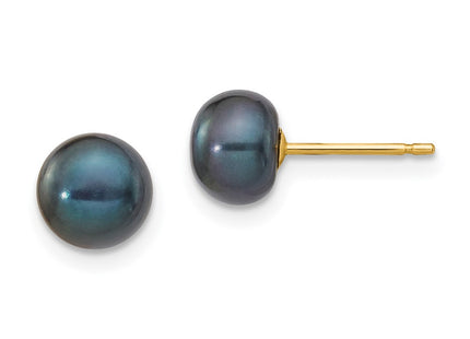 14k Yellow Gold Earrings Style X60BB - Classique Jewelry Inc.