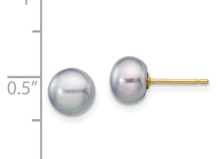 14k Yellow Gold Earrings Style X60BG - Classique Jewelry Inc.