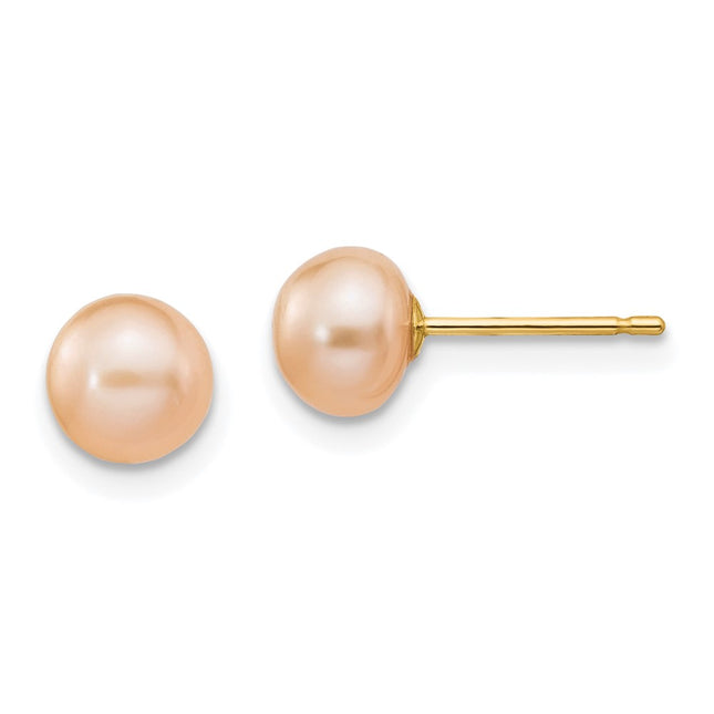 14k Yellow Gold Earrings Style X60BPI - Classique Jewelry Inc.
