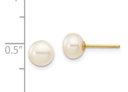 14k Yellow Gold Earrings Style X60BW - Classique Jewelry Inc.