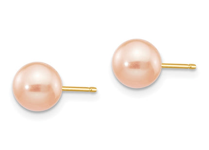 14k Yellow Gold Earrings Style X60PPI - Classique Jewelry Inc.