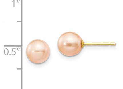 14k Yellow Gold Earrings Style X60PPI - Classique Jewelry Inc.