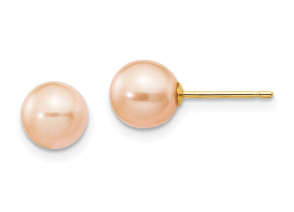 14k Yellow Gold Earrings Style X60PPI - Classique Jewelry Inc.