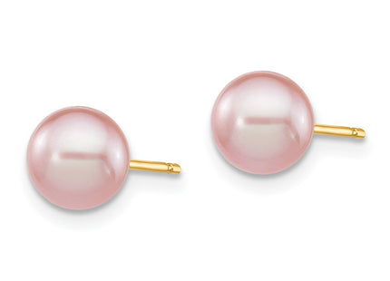 14k Yellow Gold Earrings Style X60PPU - Classique Jewelry Inc.