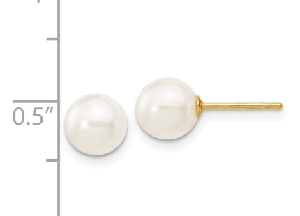 14k Yellow Gold Earrings Style X60PW - Classique Jewelry Inc.