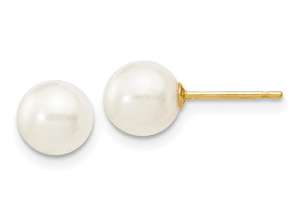 14k Yellow Gold Earrings Style X60PW - Classique Jewelry Inc.
