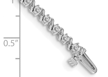 14k White Gold Bracelets Style X630WVS - Classique Jewelry Inc.