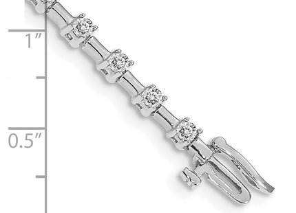 14k White Gold Bracelets Style X636WVS - Classique Jewelry Inc.