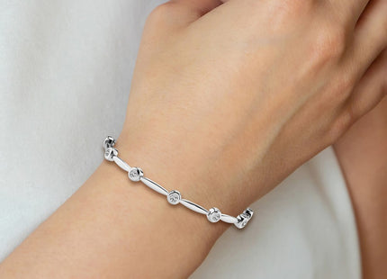 14k White Gold Bracelets Style X646WA - Classique Jewelry Inc.