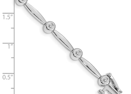 14k White Gold Bracelets Style X646WVS - Classique Jewelry Inc.