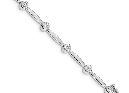 14k White Gold Bracelets Style X646WAAA - Classique Jewelry Inc.