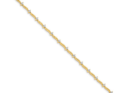 14k Yellow Gold Bracelets Style X656VS - Classique Jewelry Inc.