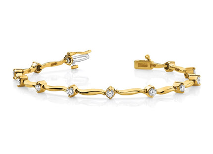 14k Yellow Gold Bracelets Style X656VS - Classique Jewelry Inc.