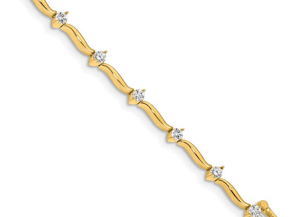 14k Yellow Gold Bracelets Style X656VS - Classique Jewelry Inc.