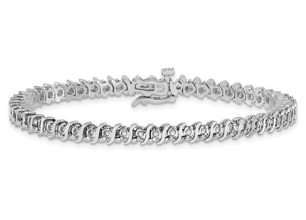 14k White Gold Bracelets Style X700W - Classique Jewelry Inc.