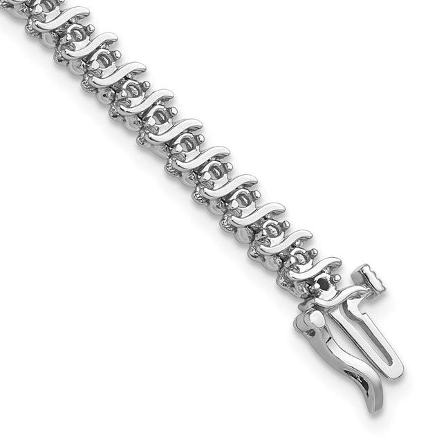 14k White Gold Bracelets Style X700W - Classique Jewelry Inc.