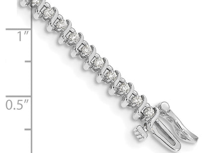 14k White Gold Bracelets Style X700WVS - Classique Jewelry Inc.