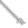 14k White Gold Complete 7/8 carat Round AA Diamond 2-prong S-link Tennis Bracelet