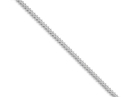 14k White Gold Bracelets Style X703WAAA - Classique Jewelry Inc.