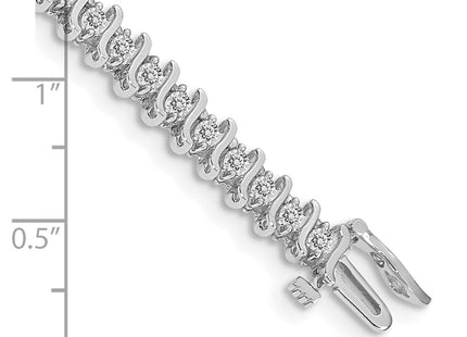 14k White Gold Bracelets Style X703WAAA - Classique Jewelry Inc.