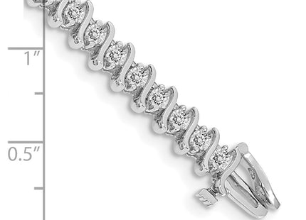 14k White Gold Bracelets Style X704W - Classique Jewelry Inc.