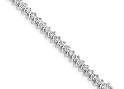 14k White Gold Bracelets Style X704WAAA - Classique Jewelry Inc.