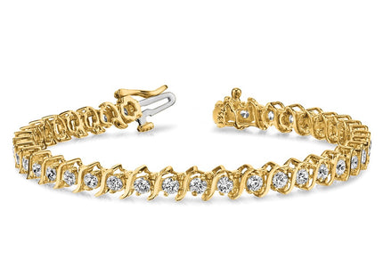 14k Yellow Gold Bracelets Style X705AAA - Classique Jewelry Inc.