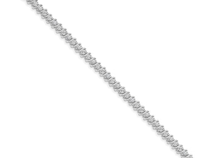 14k White Gold Bracelets Style X705WAAA - Classique Jewelry Inc.