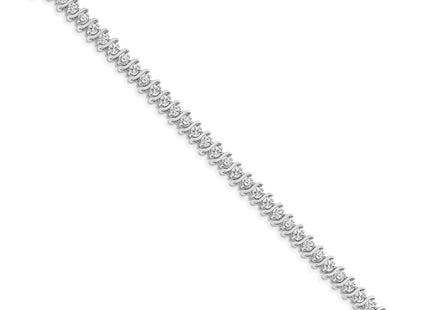 14k White Gold Bracelets Style X706WAAA - Classique Jewelry Inc.