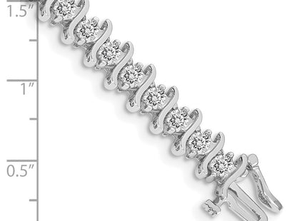 14k White Gold Bracelets Style X706WVS - Classique Jewelry Inc.