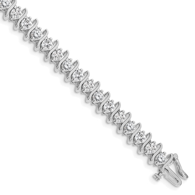 14k White Gold Bracelets Style X707WAAA - Classique Jewelry Inc.