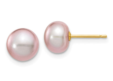 14k Yellow Gold Earrings Style X70BPU - Classique Jewelry Inc.