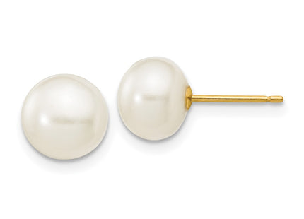 14k Yellow Gold Earrings Style X70BW - Classique Jewelry Inc.