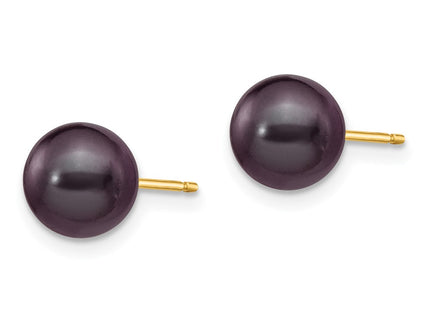 14k Yellow Gold Earrings Style X70PB - Classique Jewelry Inc.