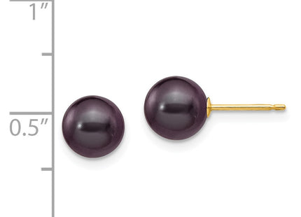 14k Yellow Gold Earrings Style X70PB - Classique Jewelry Inc.