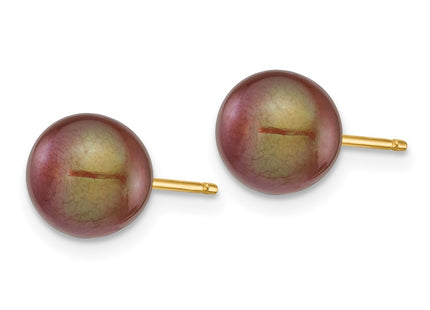 14k Yellow Gold Earrings Style X70PC - Classique Jewelry Inc.