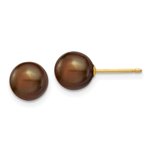 14k Yellow Gold Earrings Style X70PC - Classique Jewelry Inc.