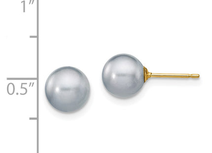 14k Yellow Gold Earrings Style X70PG - Classique Jewelry Inc.