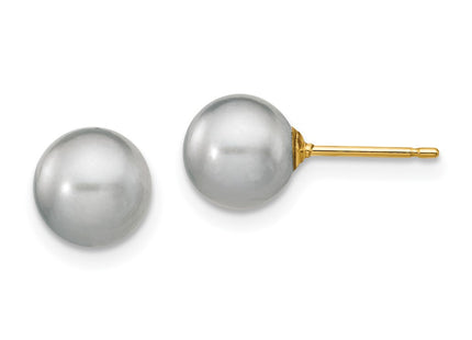 14k Yellow Gold Earrings Style X70PG - Classique Jewelry Inc.